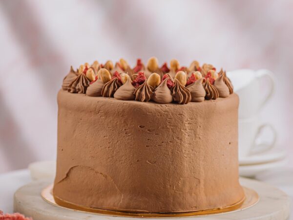 Torta Vegana de Chocolate y Frambuesa