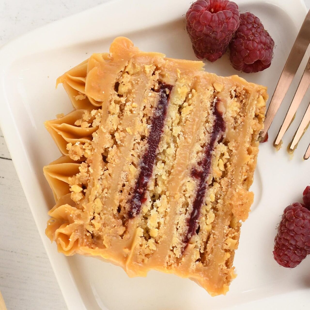 Tira Nuez Manjar frambuesa