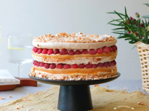 Torta Crocante de frambuesa