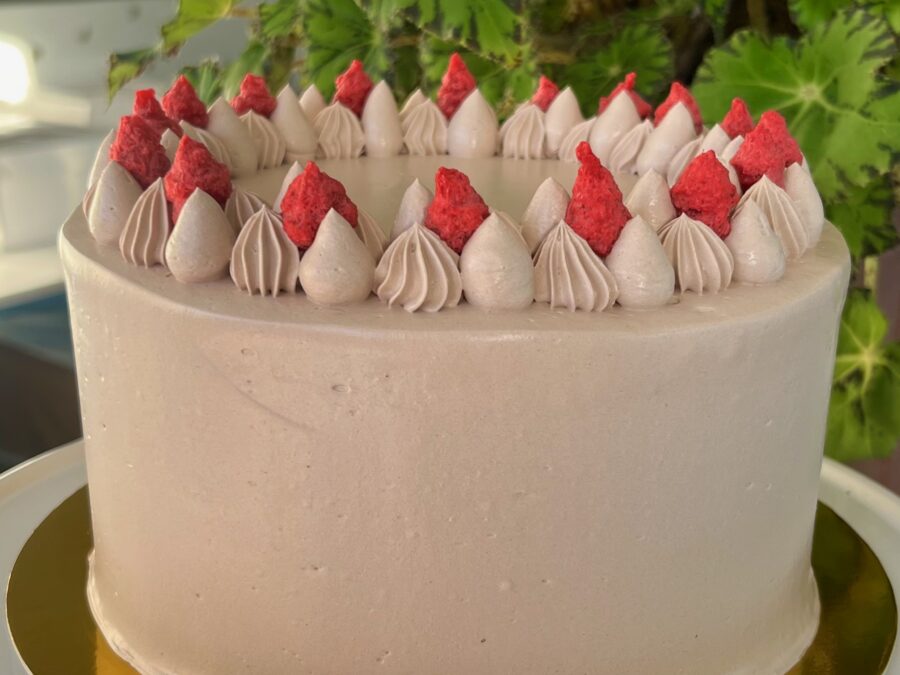 Torta Vegana de Chocolate y Frambuesa