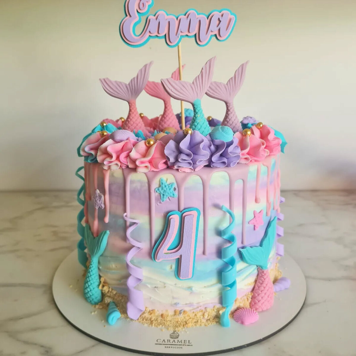 Torta Diseño Sirenas