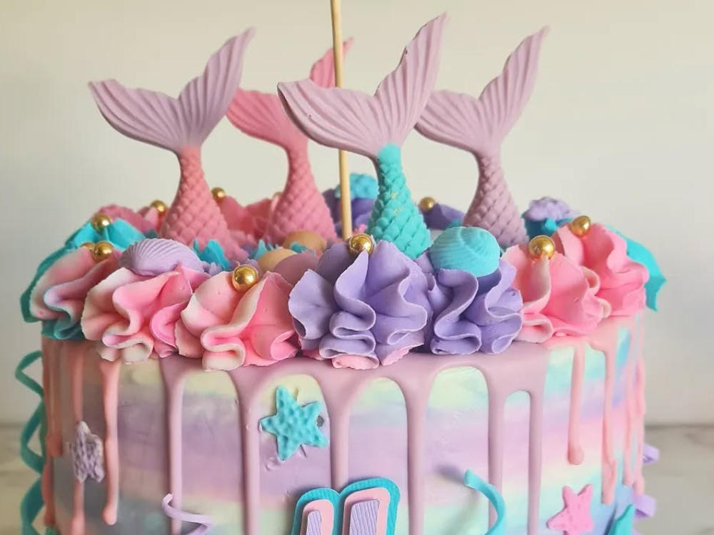 Torta Diseño Sirenas