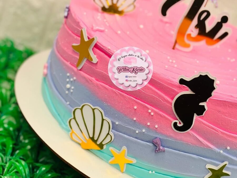 Torta Diseño Fondo De Mar
