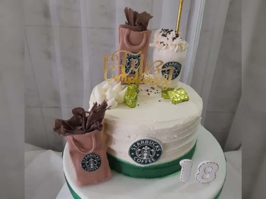 Torta Diseño Starbucks