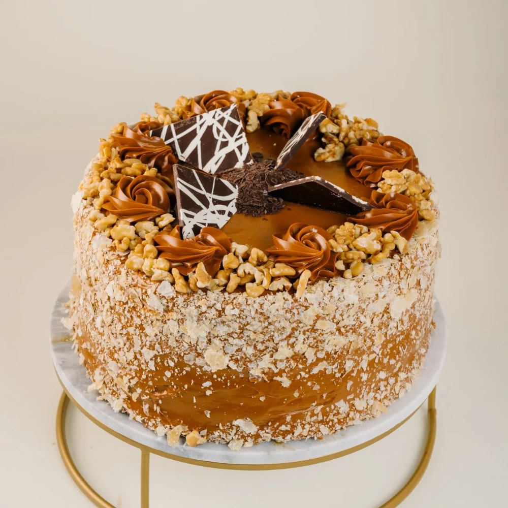 Torta Hoja Manjar Nuez