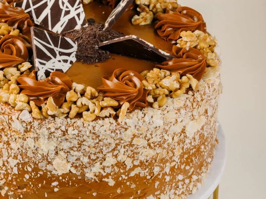 Torta Hoja Manjar Nuez
