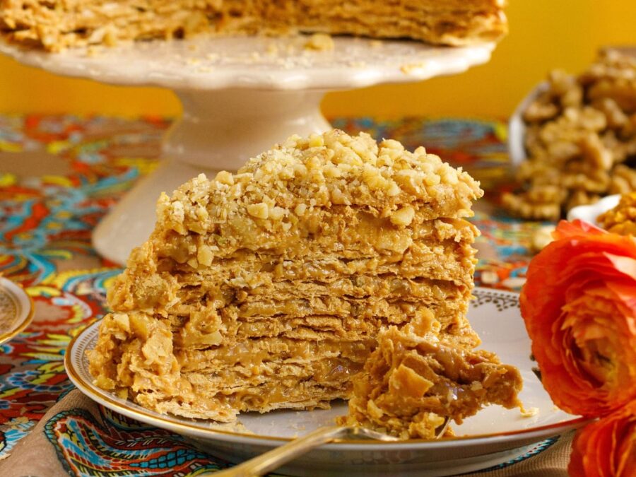 Torta Manjar Lúcuma Nuez