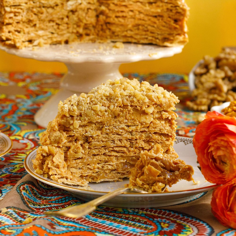 Torta Manjar Lúcuma Nuez