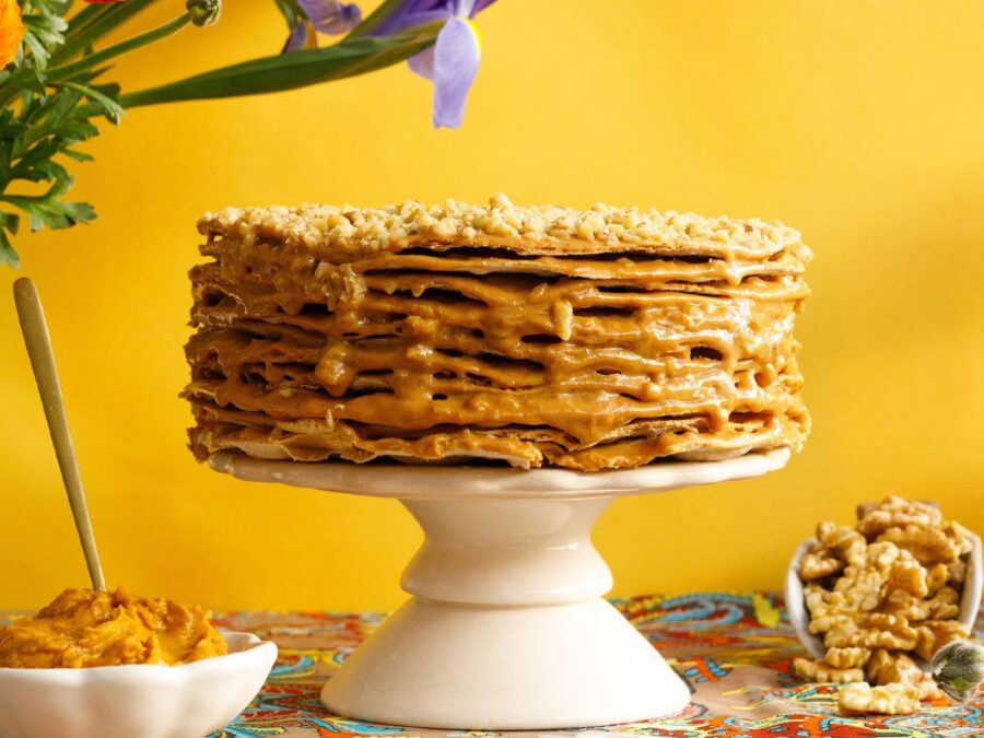 Torta Manjar Lúcuma Nuez