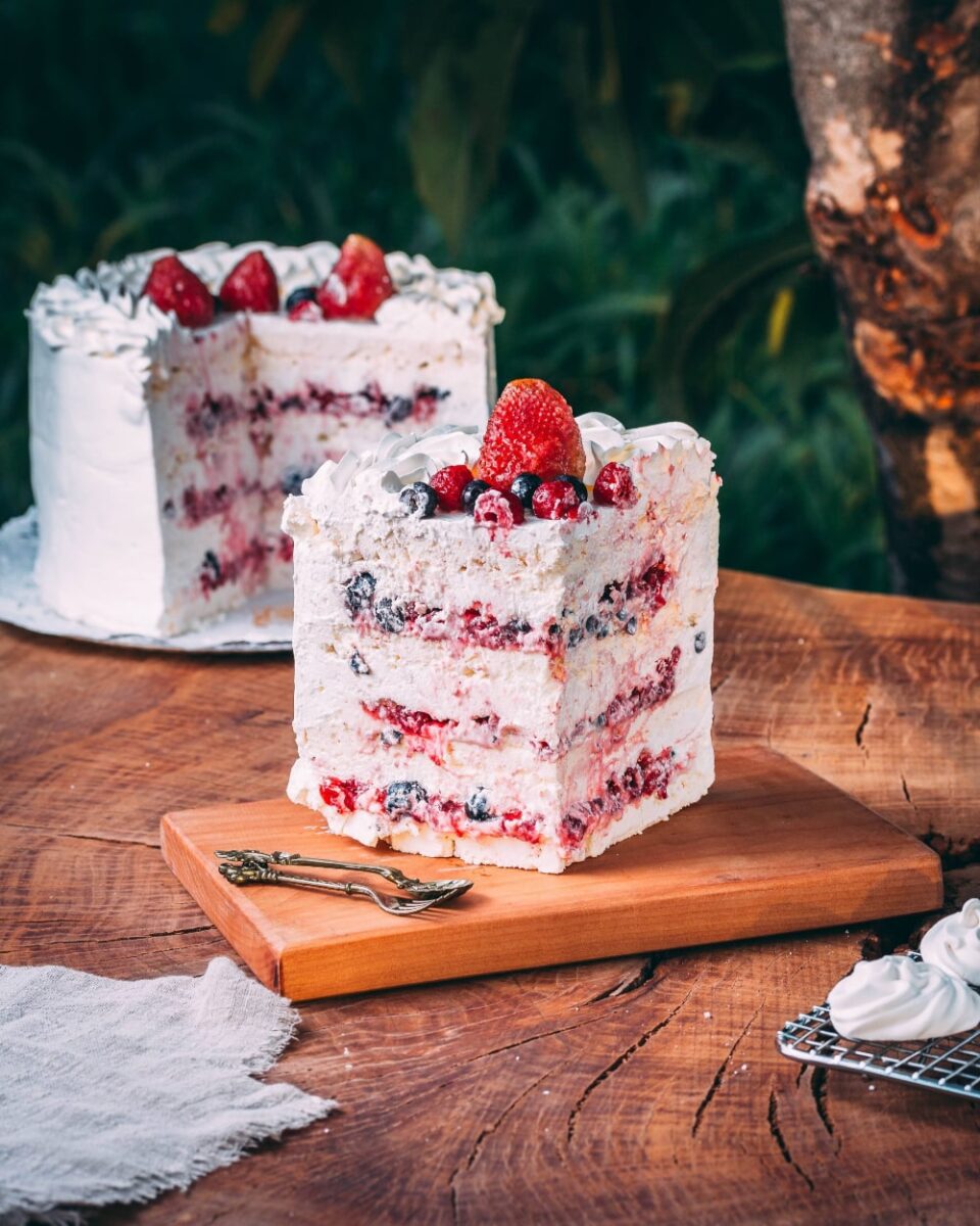 Torta de merengue helada