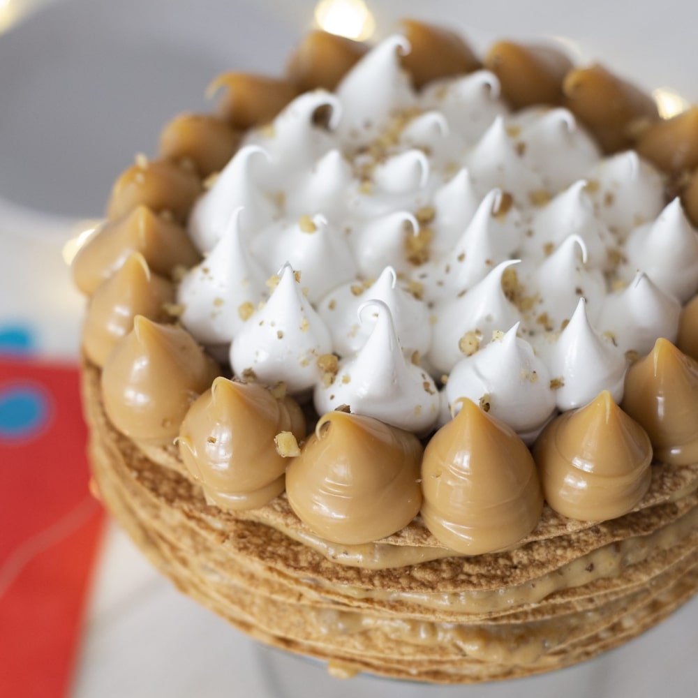 Torta Hojarasca Manjar Nuez