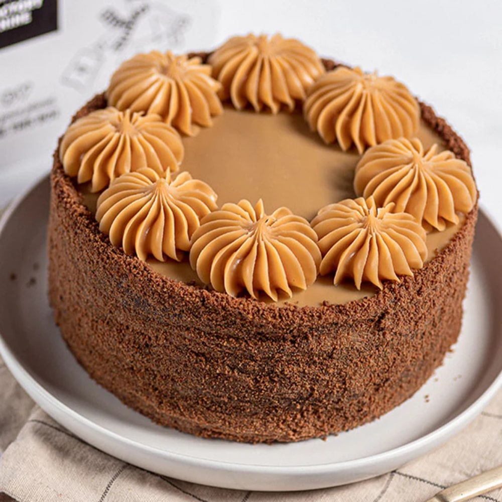 Torta Brownie Manjar Blanco Frambuesa