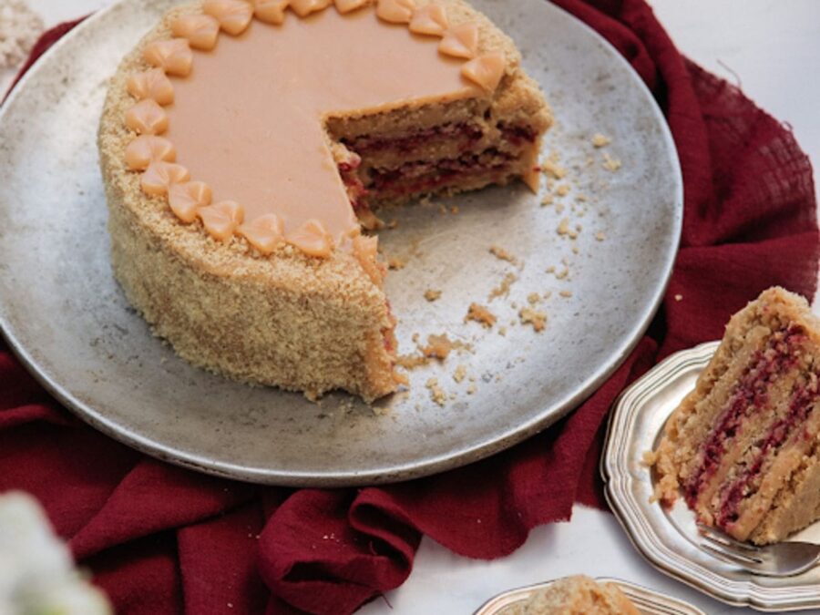 Torta Crocante Frambuesa