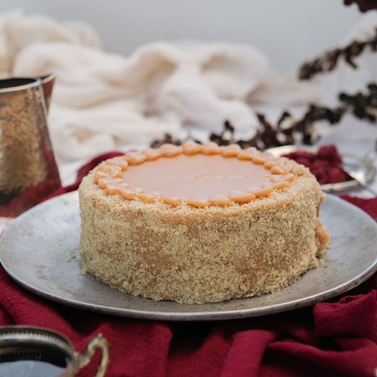 Torta Crocante Frambuesa