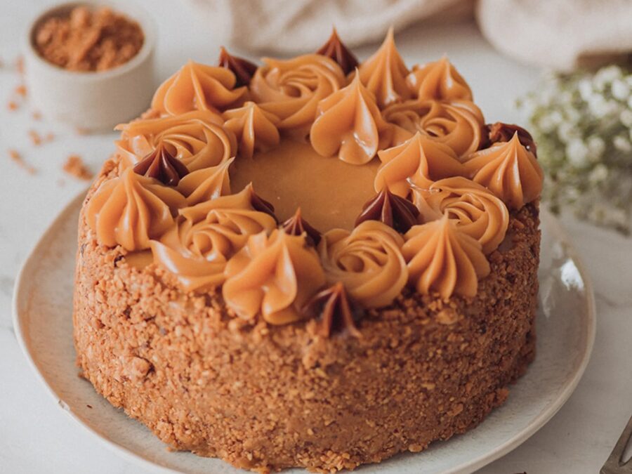 Torta almendra crocante