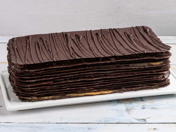 Torta Láminas de Chocolate Manjar de Campo