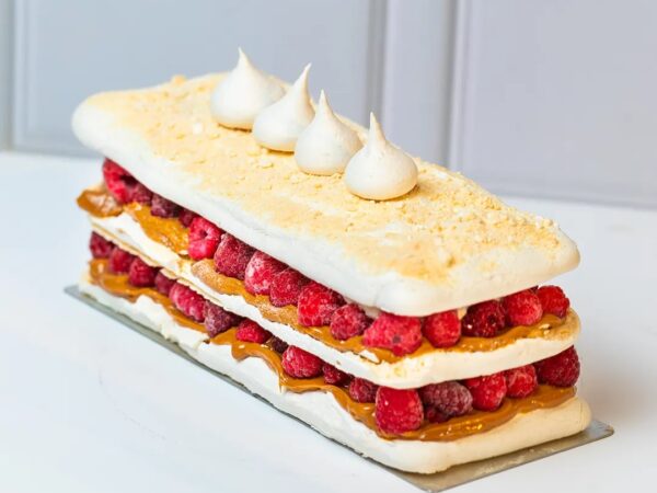 Barra Merengue Almendrado y Frambuesas