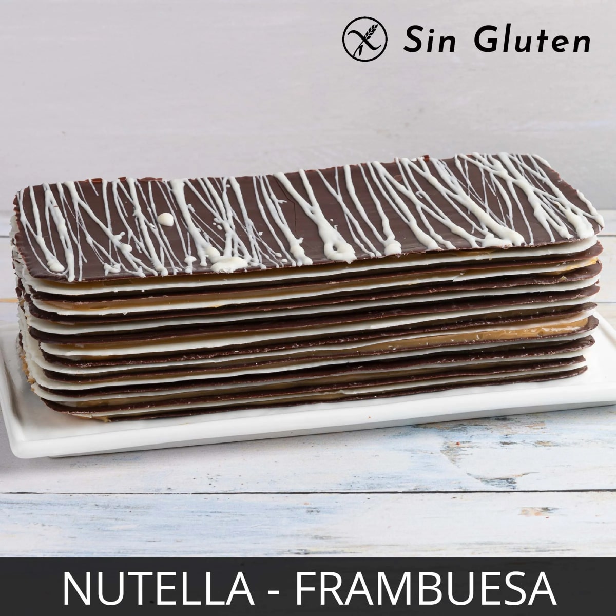 Torta Lámina De Chocolate Nutella Frambuesa